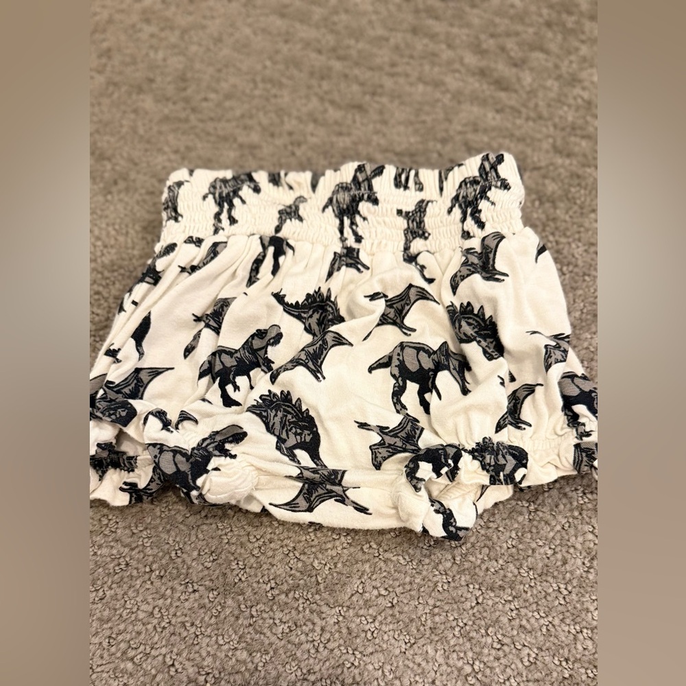 Kate Quinn Black and Cream Animal Print Shorts